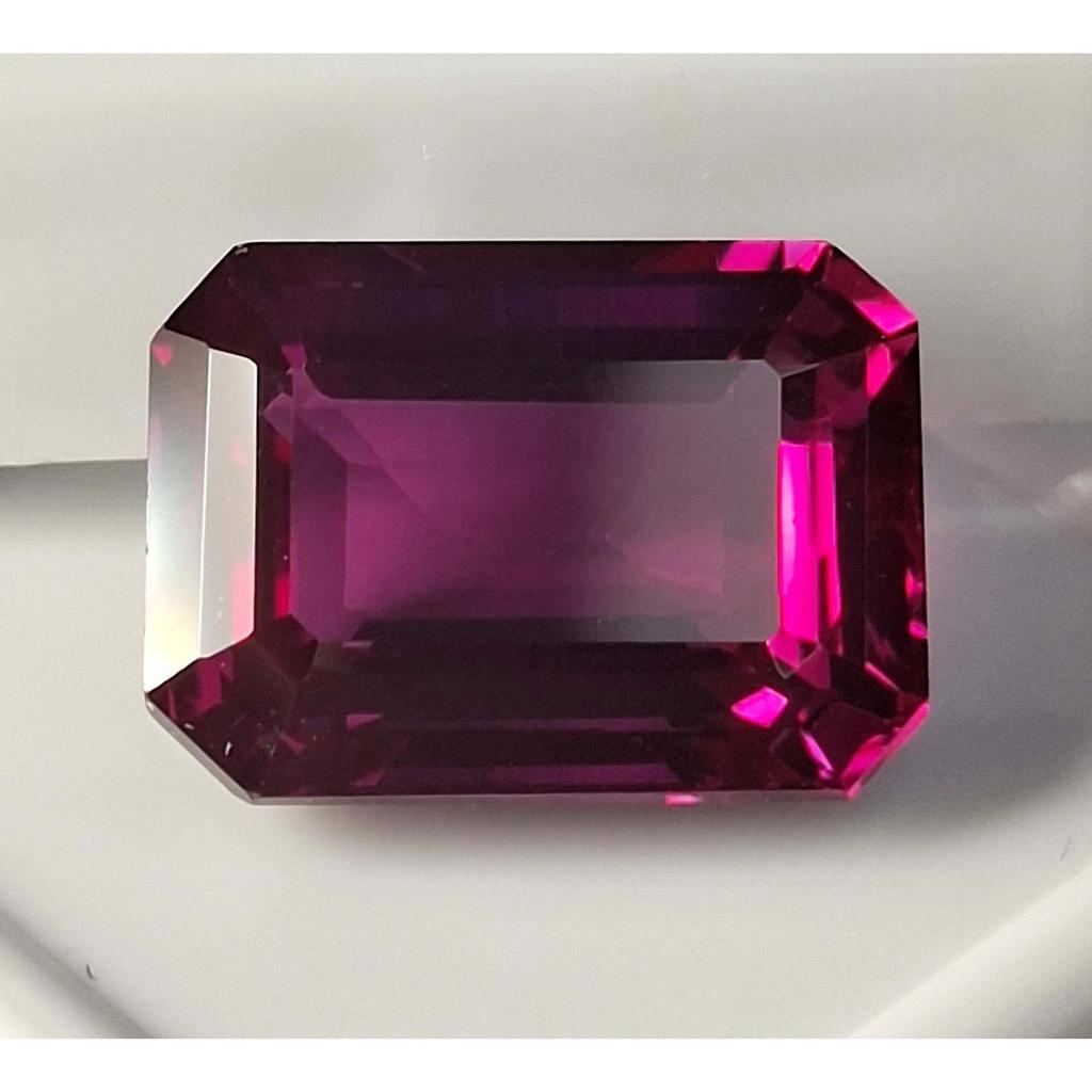 Rhodolite Garnet Natural 12-14 Ct Emerald Fabulous Certified Loose Gemstone