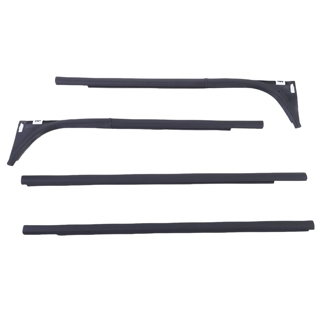 4Pcs Car Window Seal Strip Set Replacement for Mazda BT50 4 Doors 2012-2019 1D00-50-640 Rubber Weather Proof Supplies