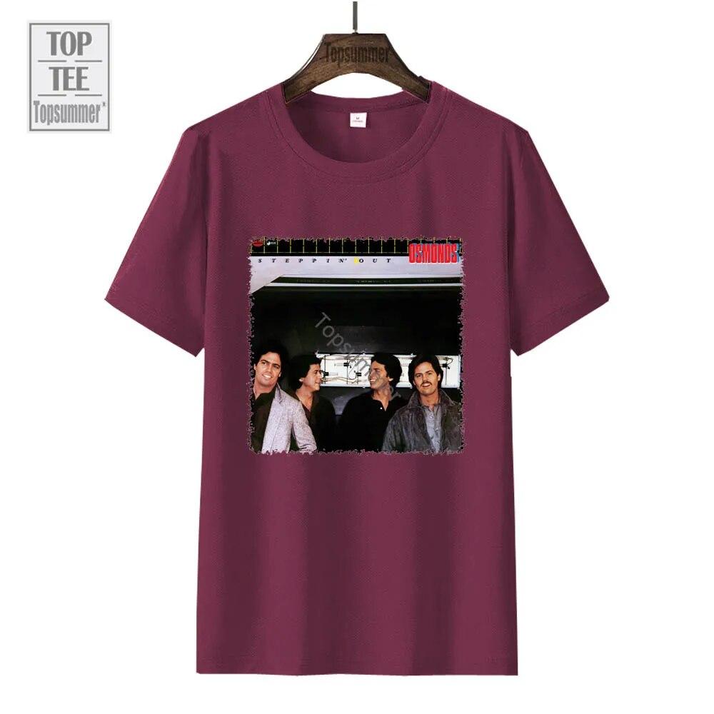 Steppin' Out Album Tričko The Osmonds Tour Tričko Dámské Streetwear Móda Tričko nadměrné velikosti Unisex černé topy