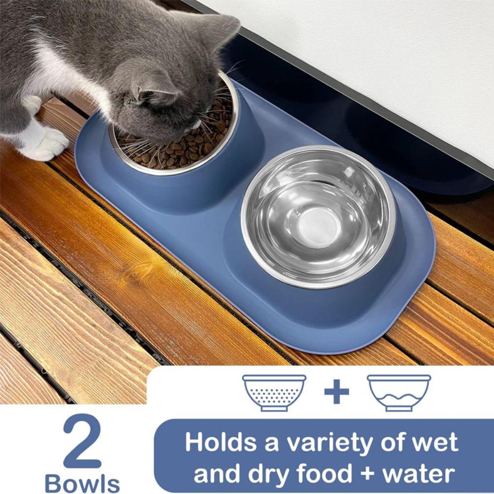 Anti-flip Dog Cat Food Water Bowls Detachable Pet Water Feeder Container  Dog Accessories