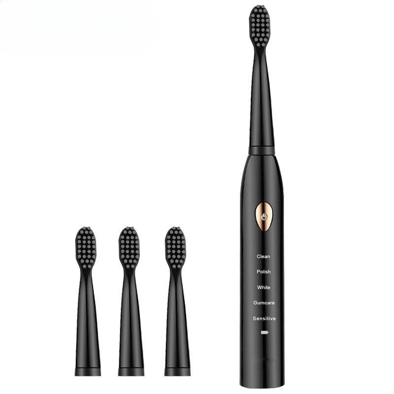 Electric Toothbrush Rechargeable Ultra-automatic Sound Set Toothbrush Tooth Brush 4 Toothbrushes Head Intelligent Timing