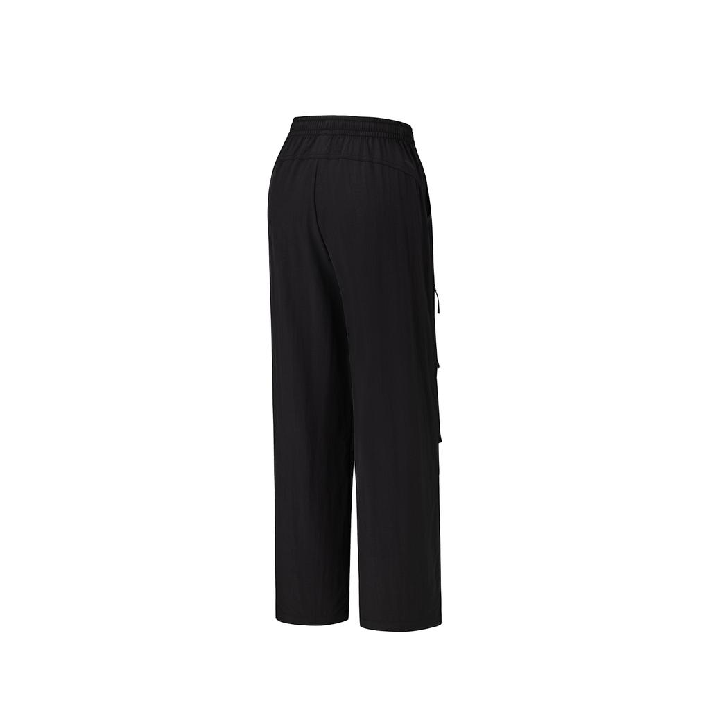Anta Outdoors Woven Sports Long Pants Summer Casual Pants Women bottoms Basic-Black 962626501-4