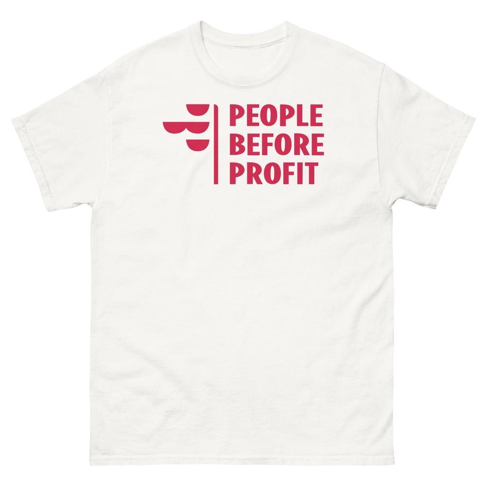 People Before Profit Vintage Irish Political Party Unisex T-Shirt