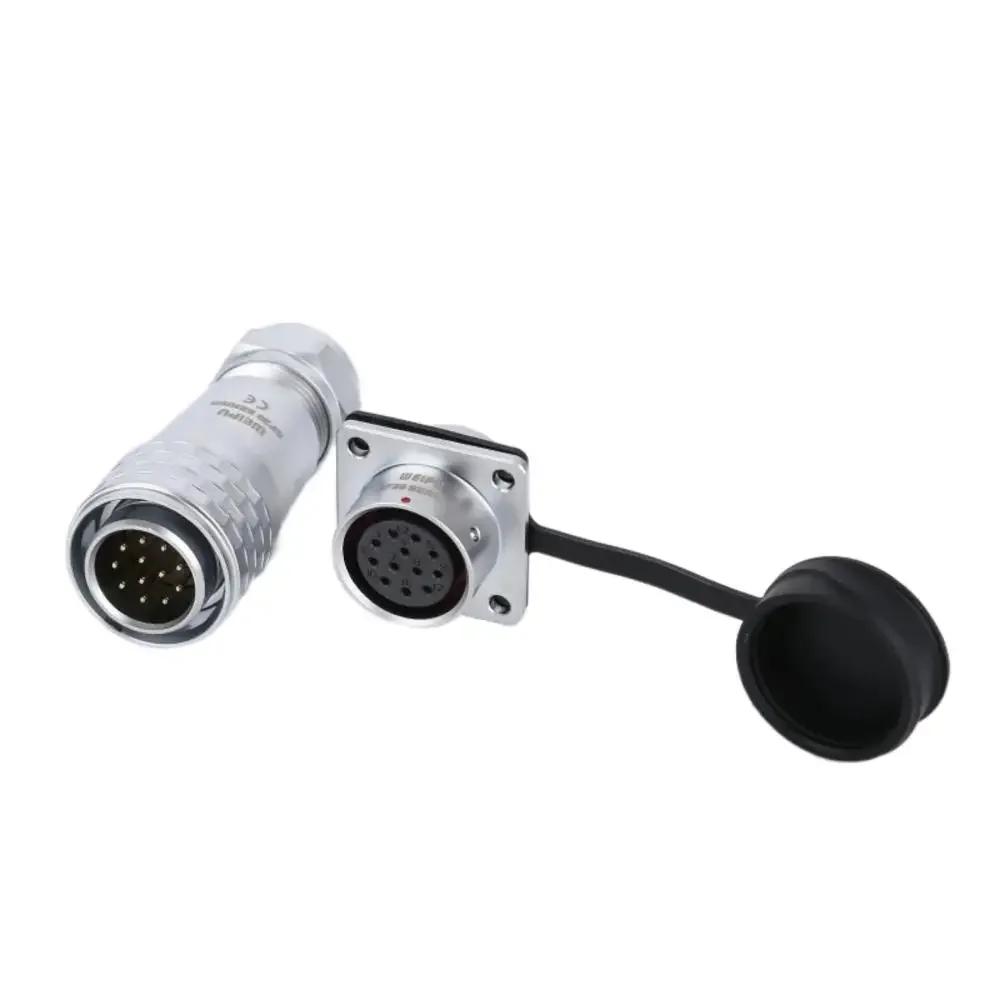 WEIPU SF20 SF2010/P SF2013/S Panel Seat IP67 Waterproof Automotive Circular Connector 2 3 4 5 6 7 8 9 12 15Pin Charger Adapter