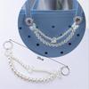 2Pcs Artificial Pearls Chain Bag Decoration Charm Large Imitation Pearls Beads Purse Chain Handbag Chain For Women Bag