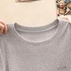 Women's Slim Fit Round Neck Short Sleeve T-shirt