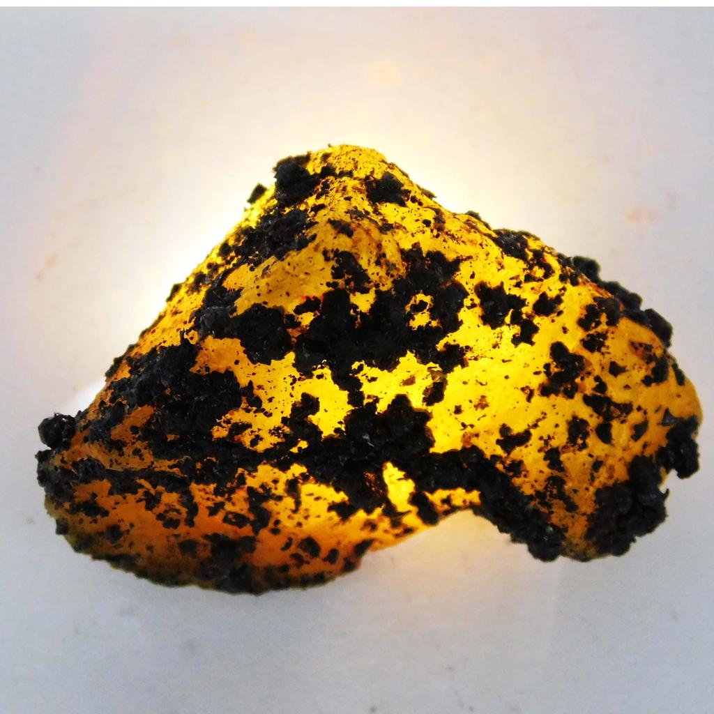 Zaffiro Giallo Naturale 83,05 ct Grezzo Certificato Gema Sfusa