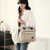 Canvas Bag Women's Commuter Shoulder Crossbody Bag Large Capacity Middle-aged And Elderly Mother's Bag Travel Bag