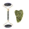 Jade Gua Sha Facial & Body Roller Massager for Full Meridian Scraping Massage.