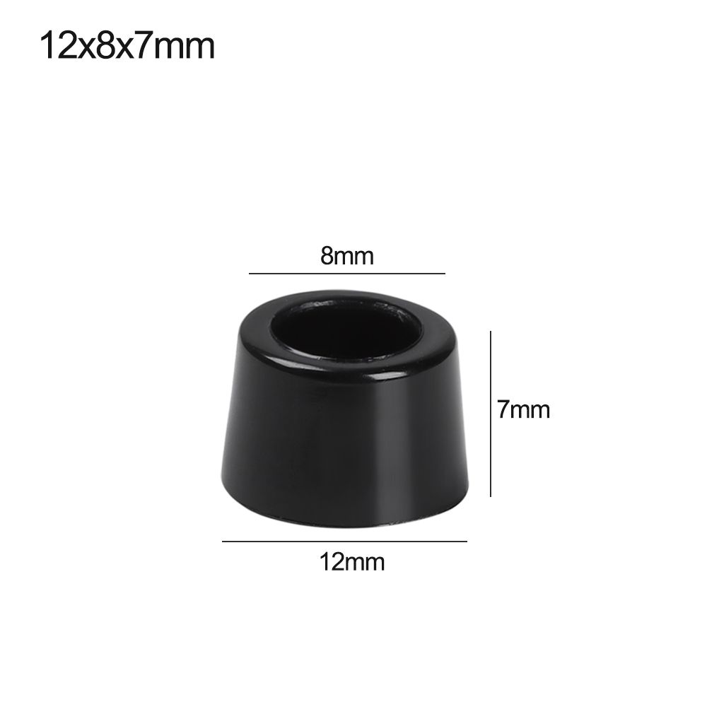 

10Pcs Tapered Furniture Slip Feet Furniture Parts Accessories Cabinet Speaker Black Protective Pad PVC Foot Mat Floor Protector
