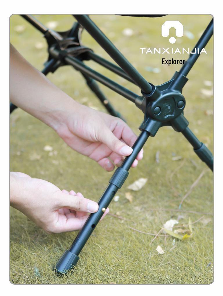 Ultra-light Aluminum Folding Moon Chair: Portable Fishing, Beach & Camping High Back Chair