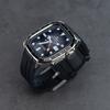 Custodia in Metallo+Cinturino in Silicone per Fasce Apple Watch 46mm 45mm Copertura Protettiva Antiurto Serie Iwatch 11 10 9 8