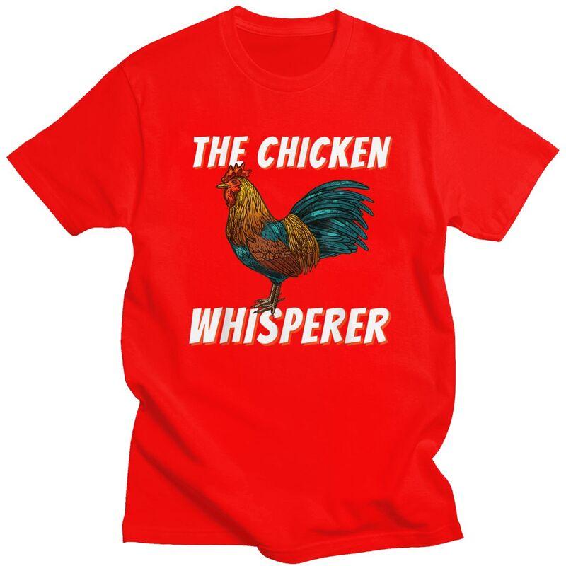 The Chicken Whisperer Tshirt Short Sleeve Farmer Joke Quotes Clothing Summer Style Loose Oversized 100 Cotton Tee Tops