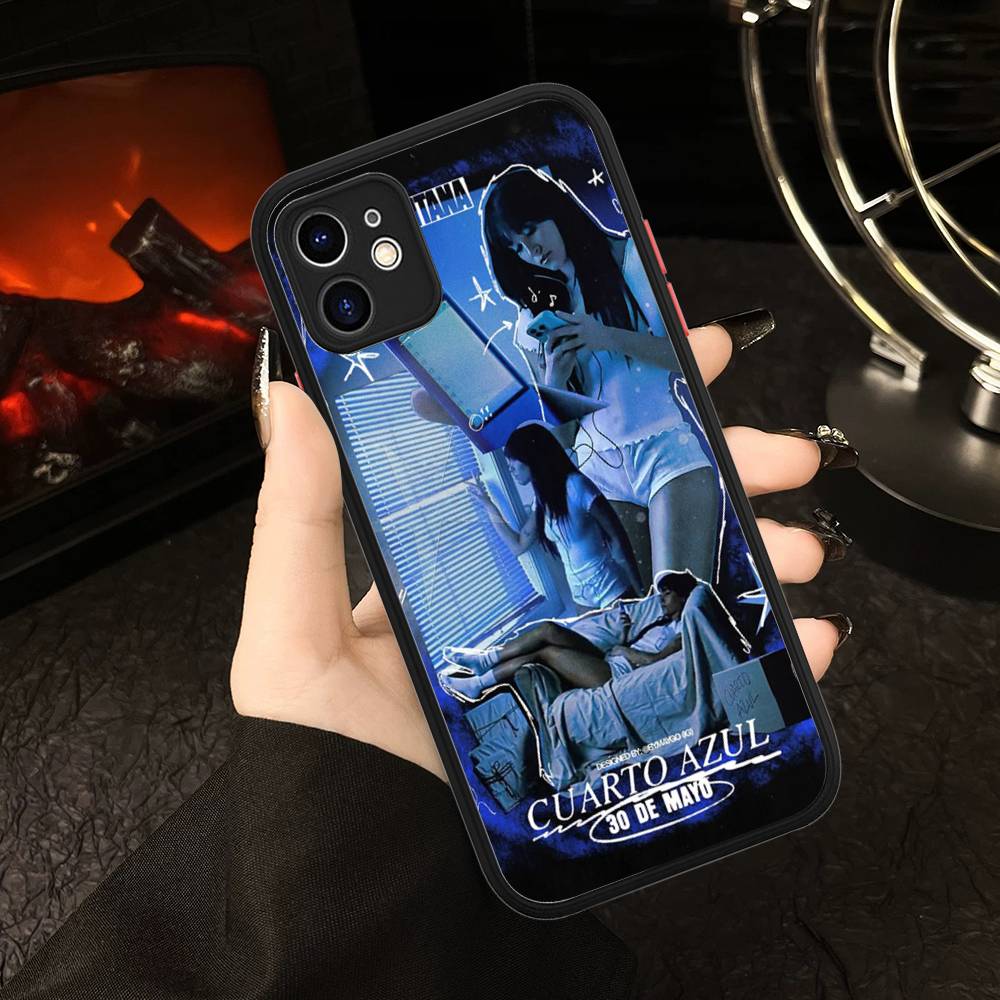 Funda de Silicona de la Cantante Española Aitana Ocaña para iPhone 16 15 14 13 12 11 Pro Max Plus X XS MAX Funda Mate a Prueba de Golpes