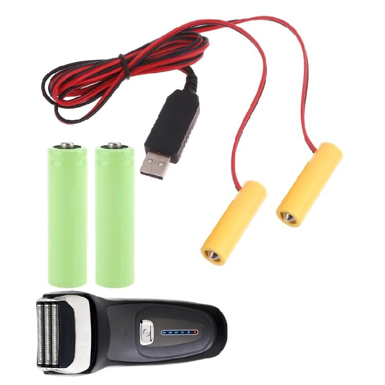 2 in 1 USB Power Supply 3V LR6 Battery Eliminators Switches for LED Light
