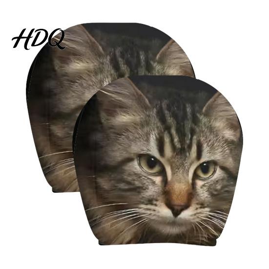 Universal Fit Auto Headrest Covers Scary Ghost Face Car Covers Funny Expression Seat Decor Protectors for SUV Truck Elastic Vehicle Interior