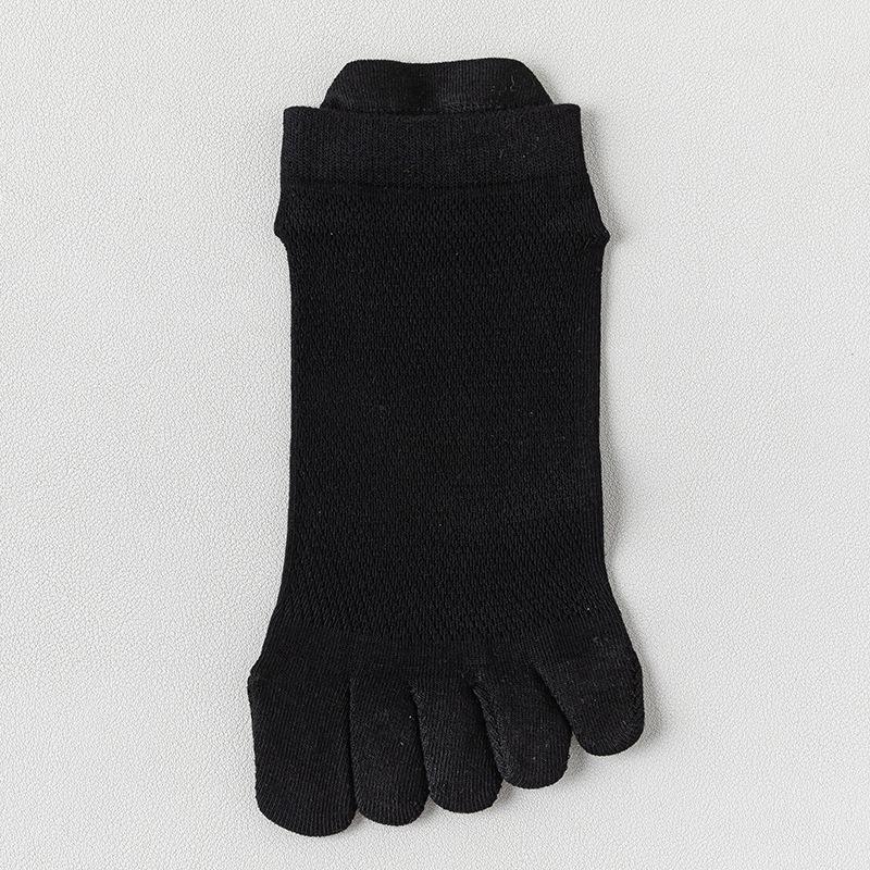 Women's Summer Thin Cotton Antibacterial Five-Toe Breathable Mesh Socks - Split-Toe, Boneless, Short Style.