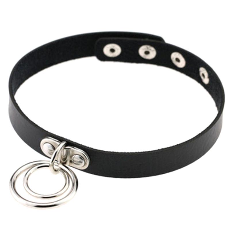 Černý Kožený Řetízek na Klíční Kost Choker Náhrdelník Tenký Pu Vintage Pro Ženy Goth Smyslné Šperky Pro Ženy Dárek