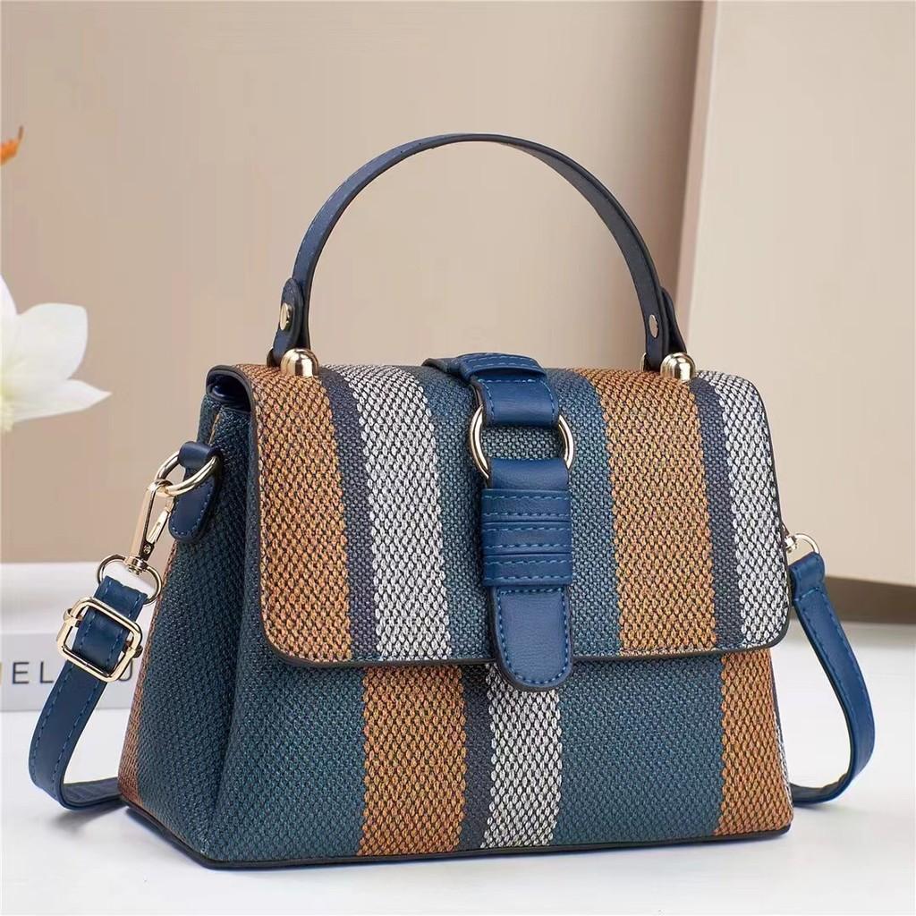 Versatile Color Block Tote Bag With Spacious Interior And Soft Pu Material
