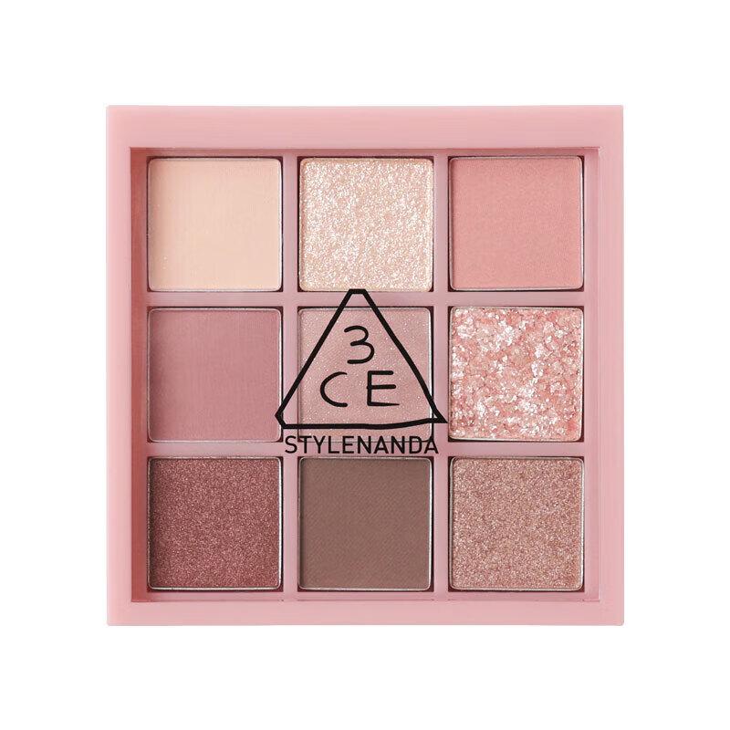 3CE AUTOFOCUS Smoky Pink 9-Color Eyeshadow Palette