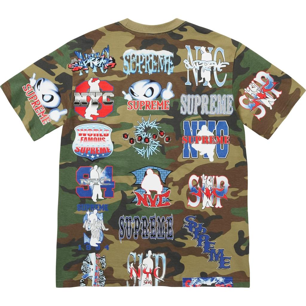 Supreme Flash Tee Woodland Camo
