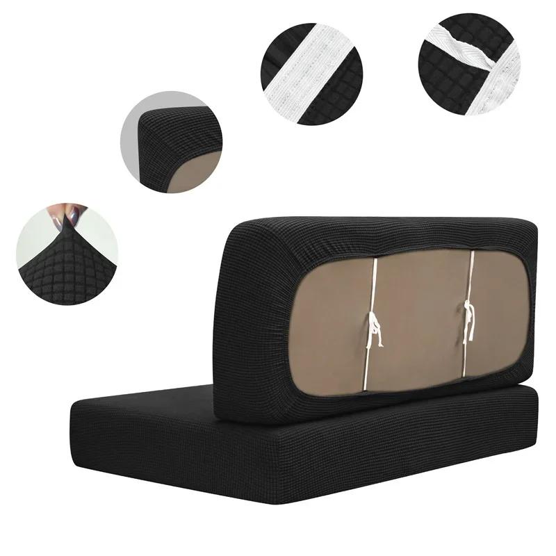 RV Dinette Cushion Covers Jacquard Stretch RV Dinette Seat Covers Washable Loveseat Slipcovers for RV Camper Car Bench Seats