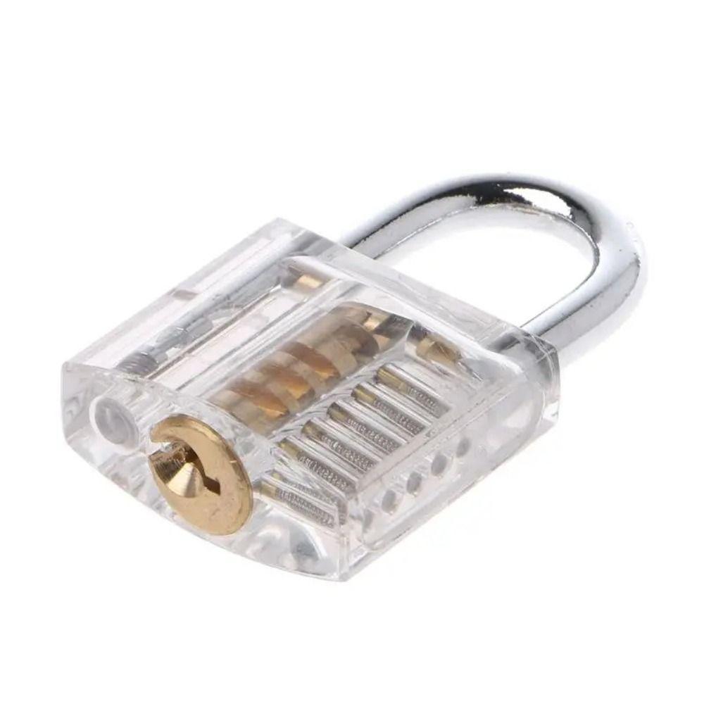 Padlock Pickproof Transparent Lock Transparent Locksmith Training Tools  Home