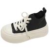 White popular thick-soled heightening versatile little white shoes women's 2025 new autumn skirt breathable casual board shoes