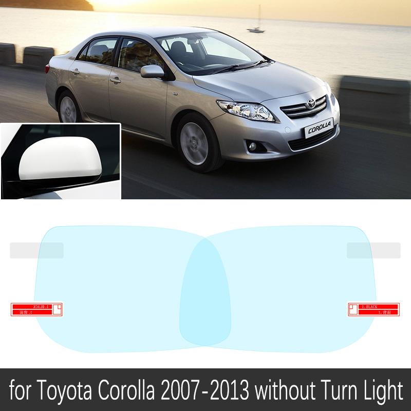 for Toyota Corolla E140 E150 2007~2013 Full Cover Rearview Mirror Anti-Fog Rainproof Anti Fog Film Accessories 2009 2010 2011