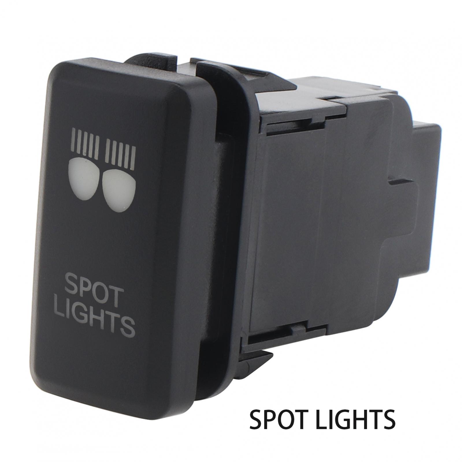 

Кнопковий перемикач 12V ON / Off підходить для Toyota Hilux / Prado 120 з білим підсвічуванням Spot Light