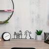 La Linea Minimalist Line Art Door Stickers Cartoon Character Design for Bedroom Kitchen Bathroom Home Decorative Vinyl Decals
