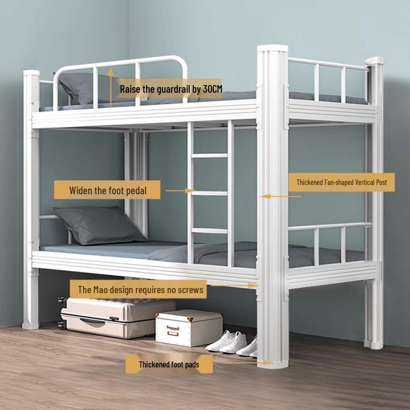 Wrought Iron Bunk Bed for Dormitories and Student Apartments