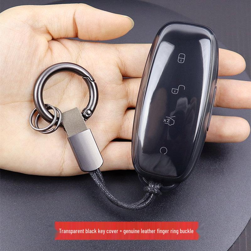 Denza D9/N7/N8 Transparent Car Key Cover with Full Coverage