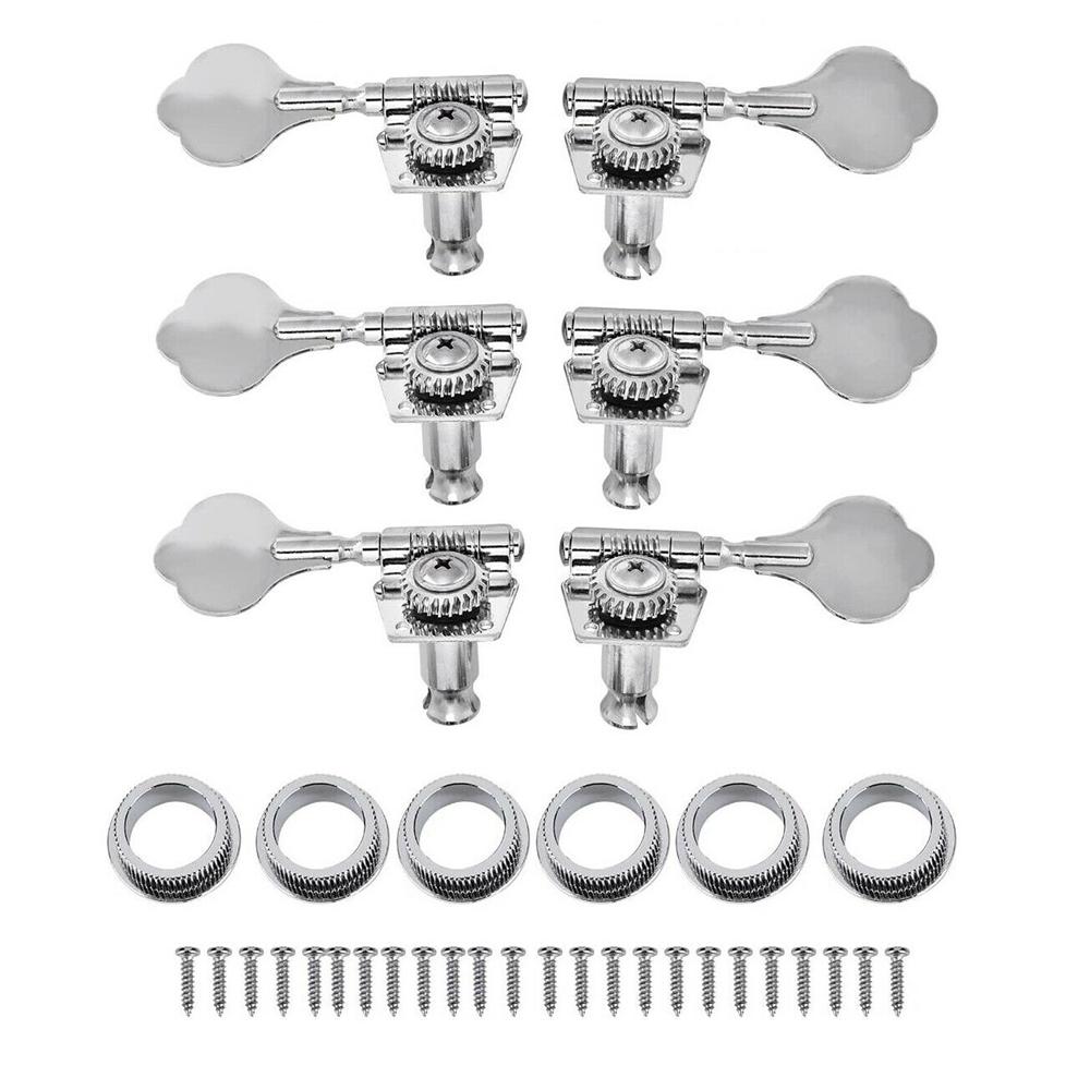 2L3R3L2R3L3R1L4R4L1R Open Gear Bass 5-String Tuners Tuning Pegs Keys Machine Heads For Bass Guitar Chrome Gold Black