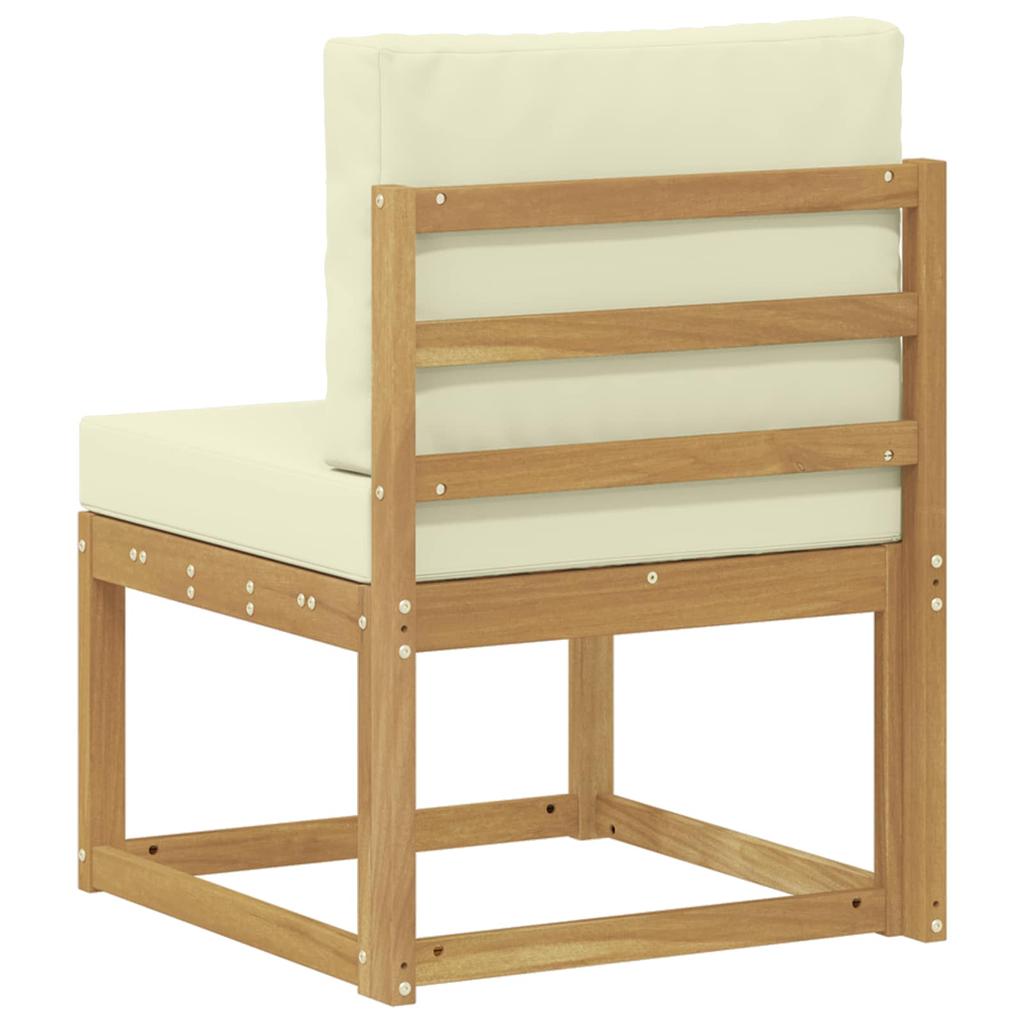 Outdoor Sofa Set in White and Cream 59 x 63 x 73 cm
