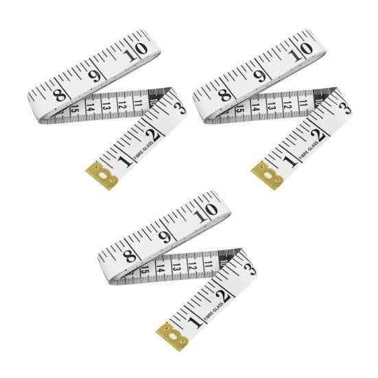 3Pcs 1.5M/60-inch Double-sided Tape Measure Mini Soft Measuring Tape Portable Tailor Sewing Cloth Weight Loss Body Measuring Tape Flexible Ruler Tape