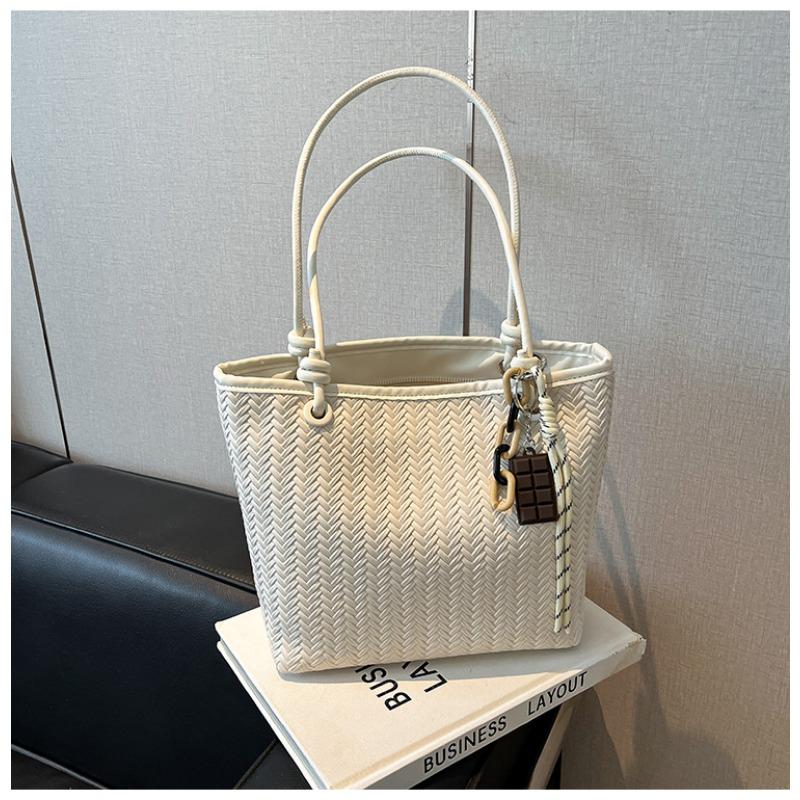 Große gewebte Tasche Damen Herbst neu vielseitige Umhängetasche beliebte Tragetasche