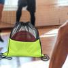 Basketball Mesh Bag Drawstring Backpack Oxford Cloth for Football Soccer