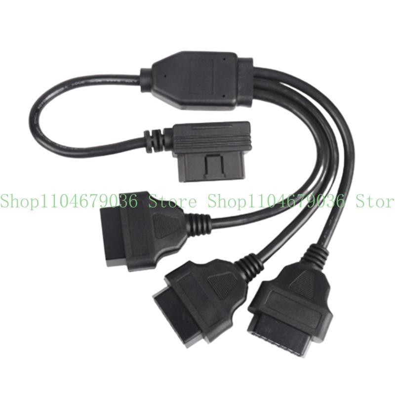 652F Automotive OBD2 Extension Cable L Shaped OBD2 Adapter Cord OBD2 L Splitter Cable Expand Your OBD2 Port to Three