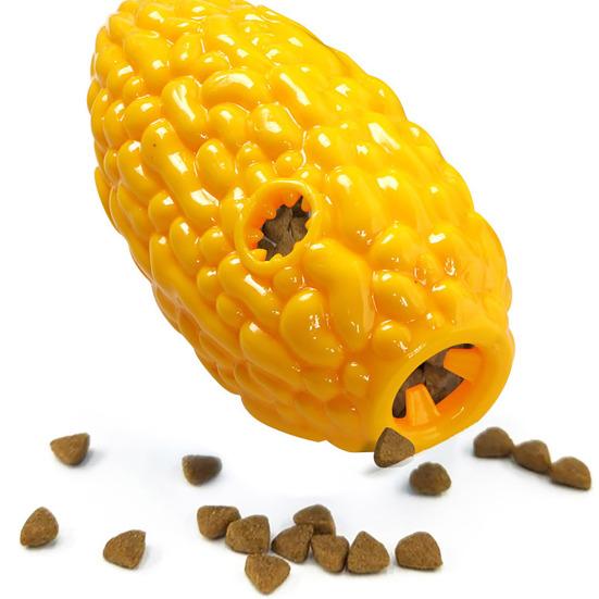 Pet Toy Interactive Puzzle Food Leakage Design Bite-Resistant Chew Toy Simulated Bitter Melon Shape Washable Teeth Cleaning Puppy Toy