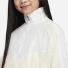 Nike Color Block Logo Print Stand Collar Long Sleeve Jacket Kids jackets Coconut-Milk FB1267-113