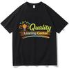 Quality Learning Center Print Tshirt Unisex Streetwear Short Sleeve Cotton Loose Male Tshirts Fashion Casual Game Graphic Tops