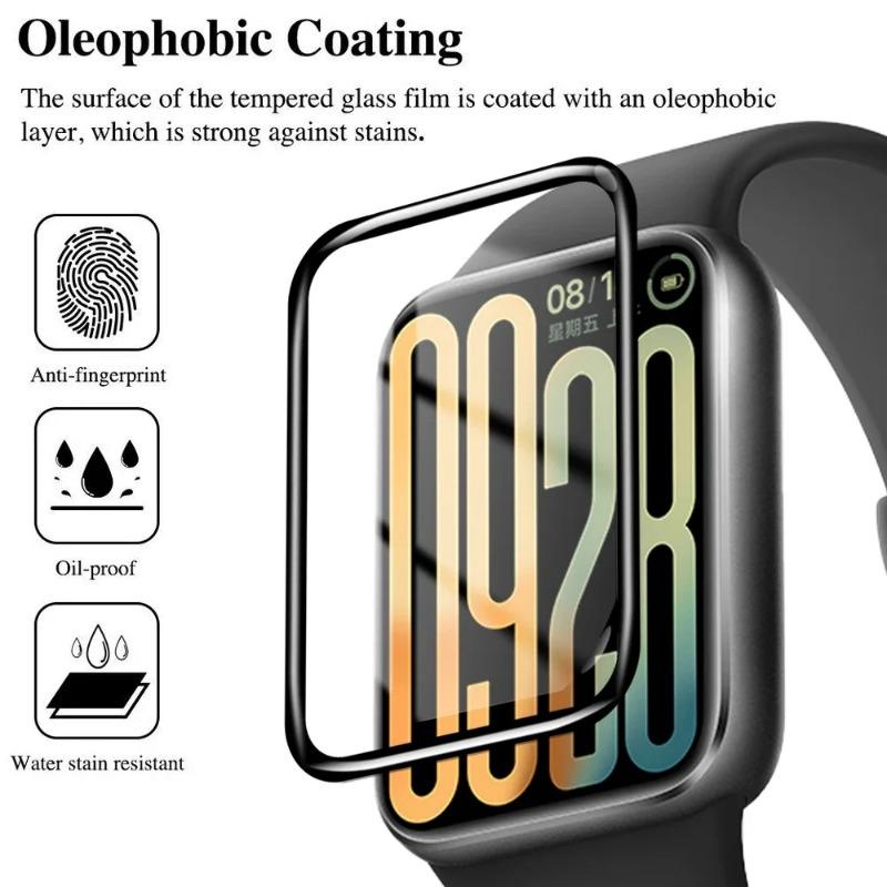 1-10PCS 9D Protective Soft Glass For Xiaomi Mi Band 9 Pro 9 active Screen Protector Soft Glass Film Anti-scratch Protective Film