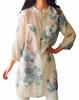 Vintage Dames Casual Losse Jurk Met Bloemenprint Met Tijdloze Charme Voor Alle Gelegenheden