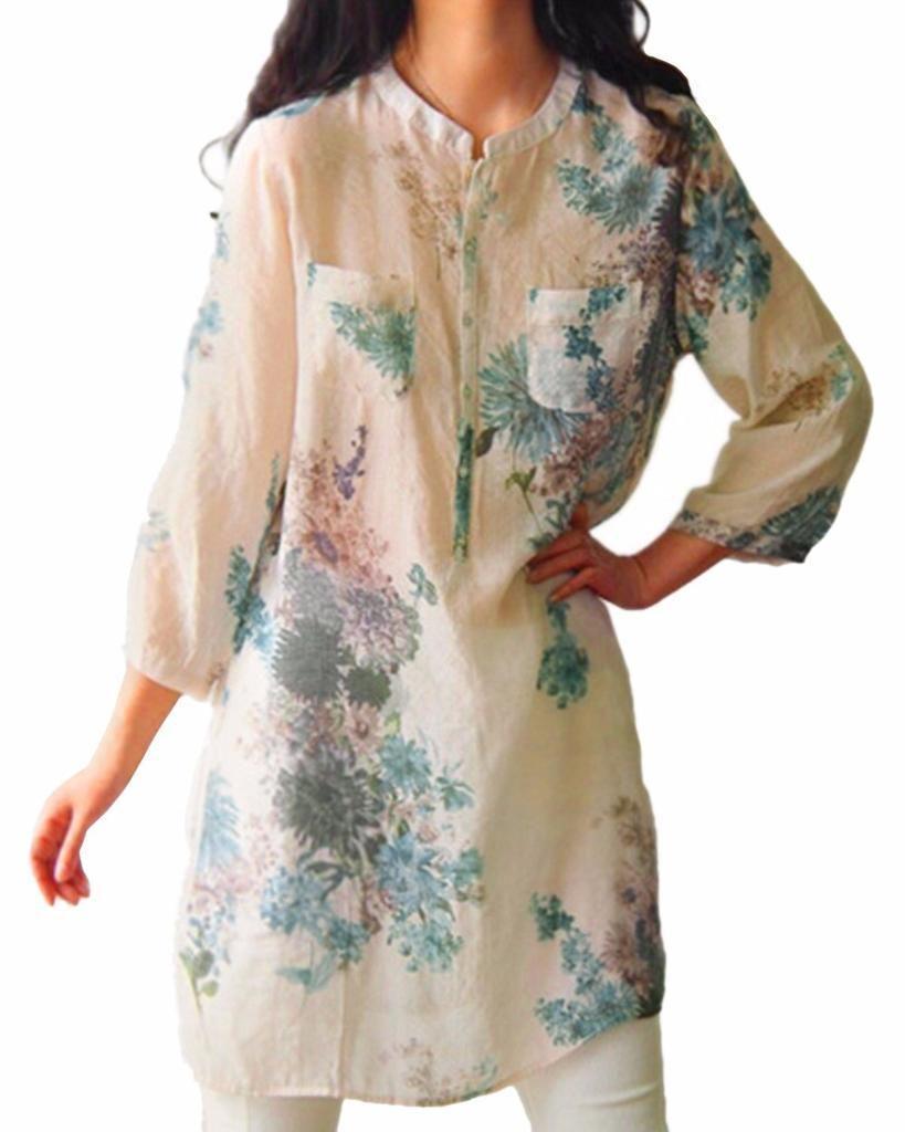 Vintage Dames Casual Losse Jurk Met Bloemenprint Met Tijdloze Charme Voor Alle Gelegenheden