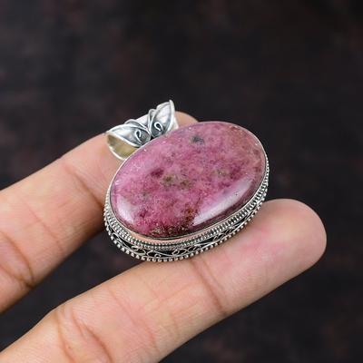 Roodoniit ripats Käsitöö Unikaalne disain Ehted 925 Sterling Hõbe Ripats Vintage Ripats Kivist Ehted Kingitus Emale Imeline Ripats
