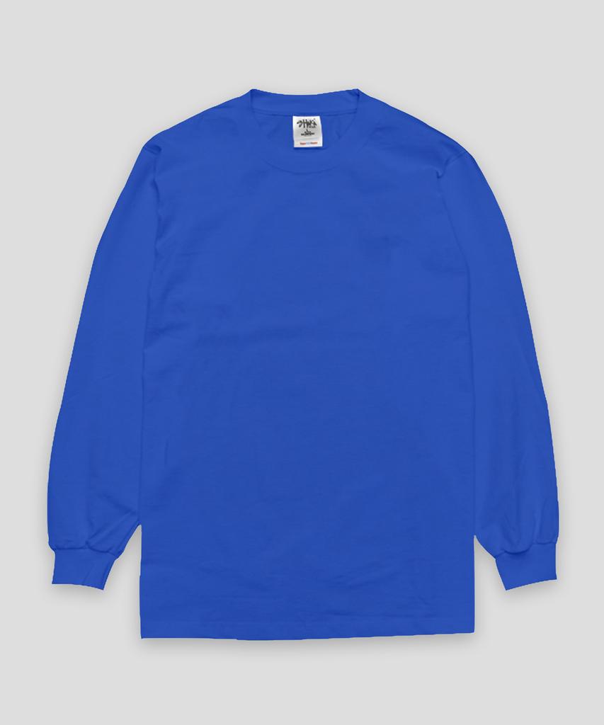 SHAKA WEAR 7.5Oz Max Heavyweight Plain Oversized Long Sleeve Tee_Royal