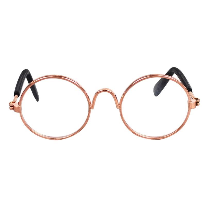 Cat Eye-wear Photos Props Accessories Cosplay Glasses Clear Lens Round Funny Clear Lens Round Glass Gift for Pet Puppy