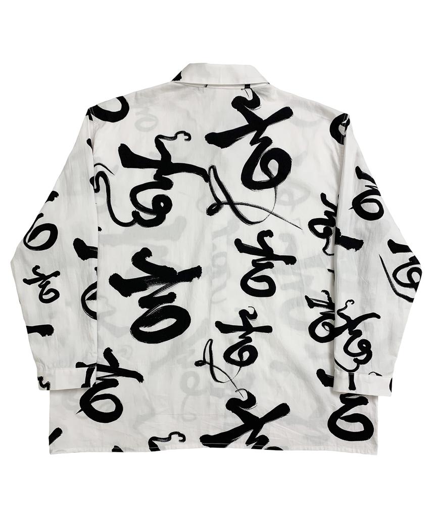 Mingkihaengunpawoyeonguso Hahaha Long-Sleeve Shirt Wh