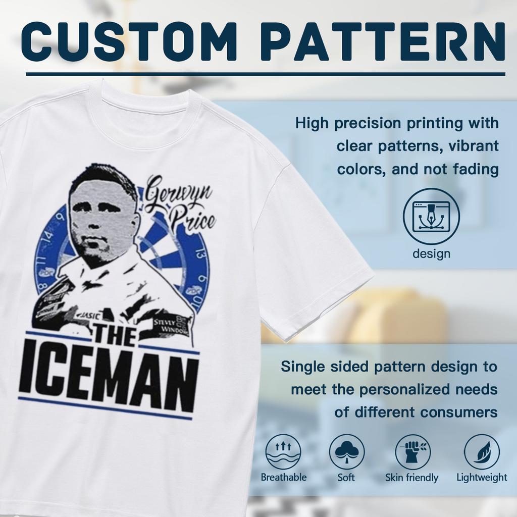 My Icon Art & Clothing Gerwyn Price The Iceman Darts Tribute Welsh Player Womens T-Shirt